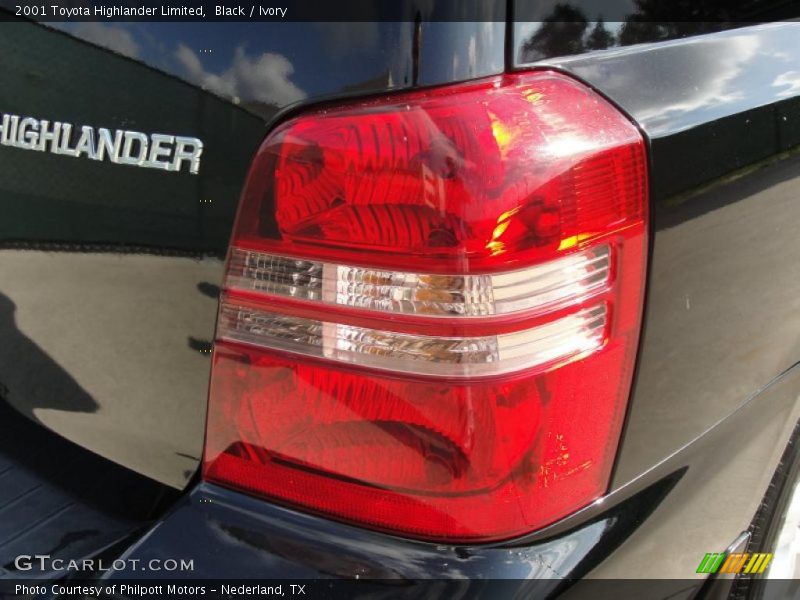 Black / Ivory 2001 Toyota Highlander Limited