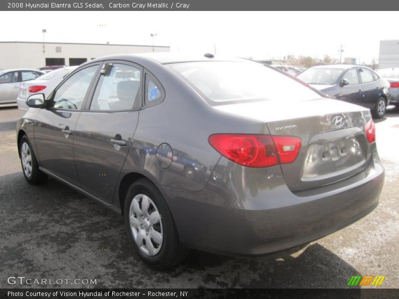 Carbon Gray Metallic / Gray 2008 Hyundai Elantra GLS Sedan