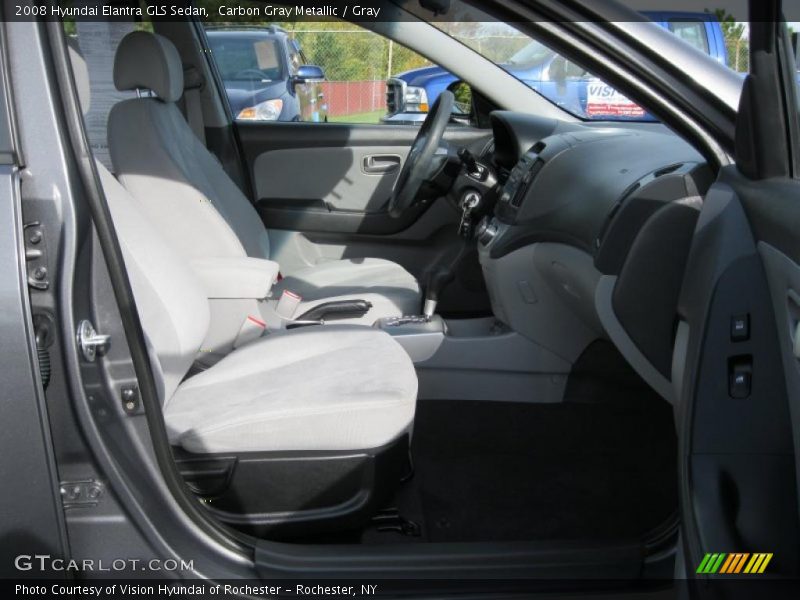 Carbon Gray Metallic / Gray 2008 Hyundai Elantra GLS Sedan