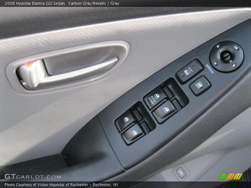 Carbon Gray Metallic / Gray 2008 Hyundai Elantra GLS Sedan