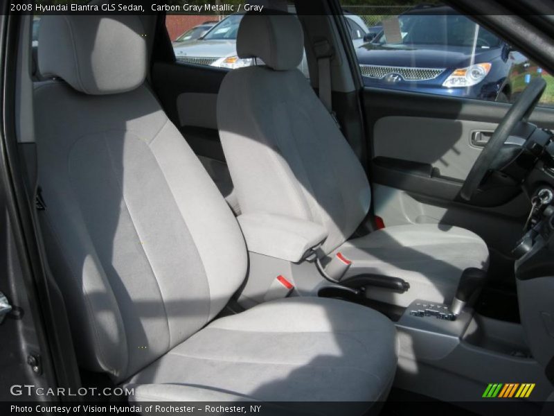 Carbon Gray Metallic / Gray 2008 Hyundai Elantra GLS Sedan