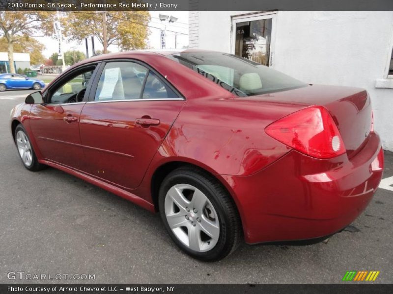 Performance Red Metallic / Ebony 2010 Pontiac G6 Sedan