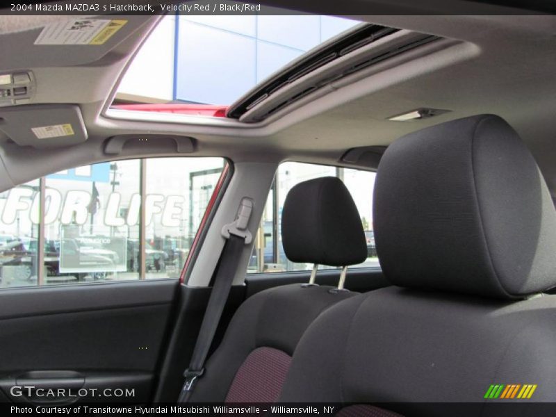 Velocity Red / Black/Red 2004 Mazda MAZDA3 s Hatchback