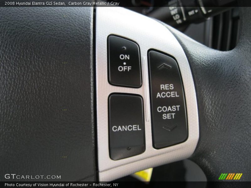 Carbon Gray Metallic / Gray 2008 Hyundai Elantra GLS Sedan