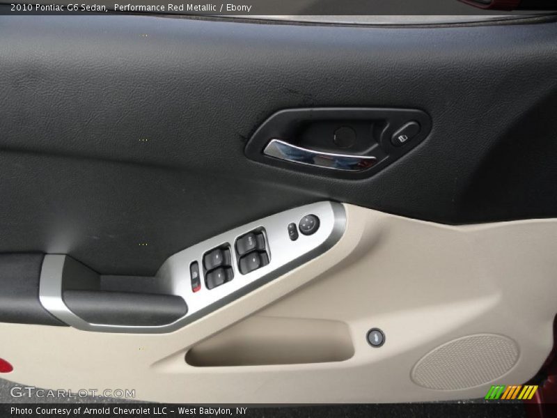Performance Red Metallic / Ebony 2010 Pontiac G6 Sedan