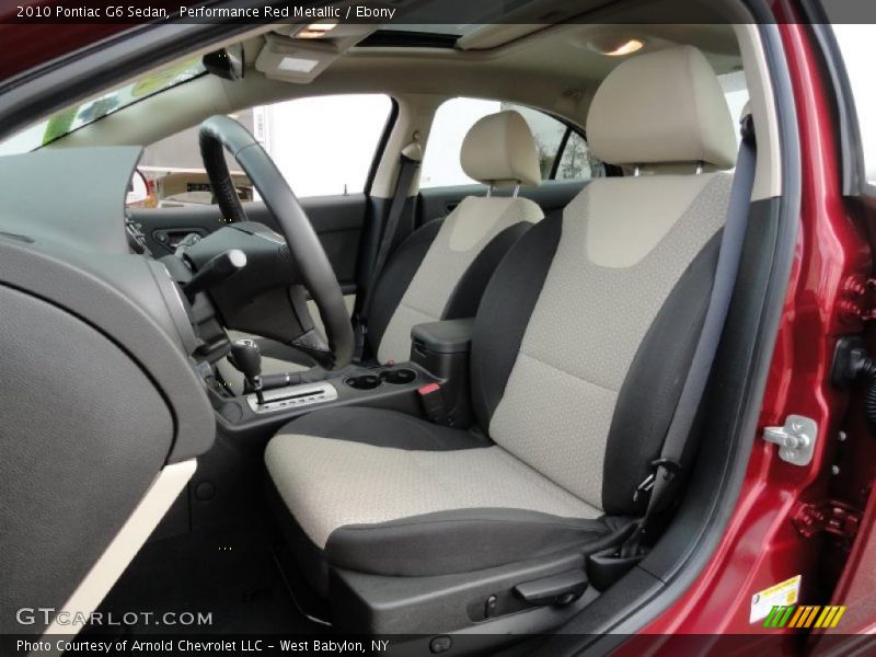 Performance Red Metallic / Ebony 2010 Pontiac G6 Sedan
