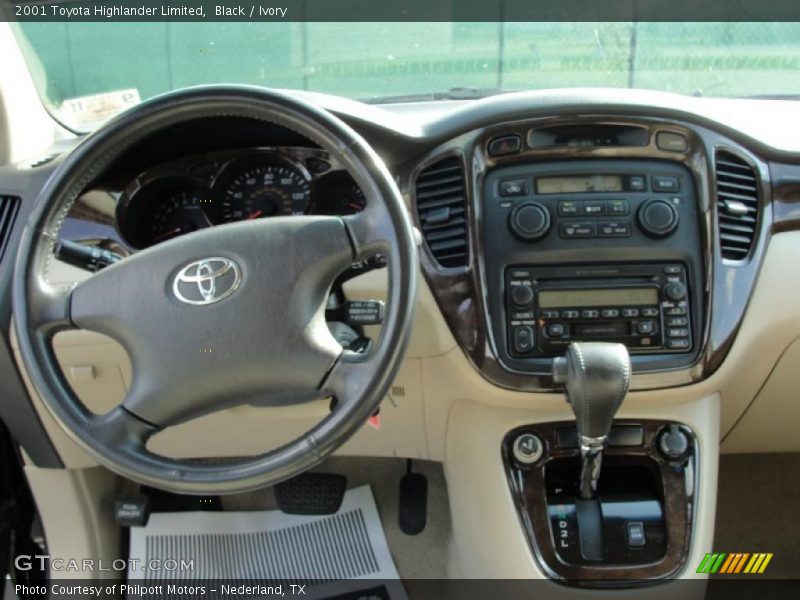 Dashboard of 2001 Highlander Limited