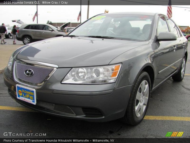 Willow Gray / Gray 2010 Hyundai Sonata GLS