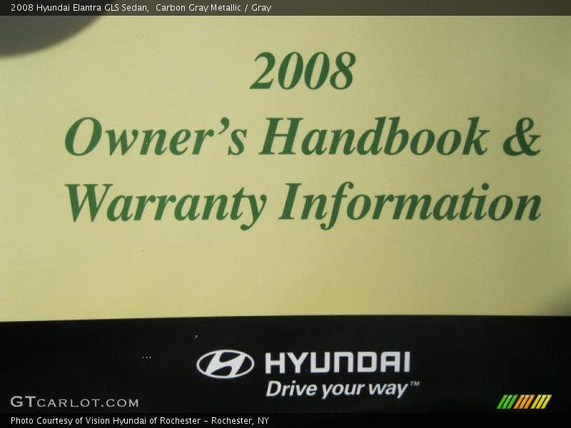 Carbon Gray Metallic / Gray 2008 Hyundai Elantra GLS Sedan