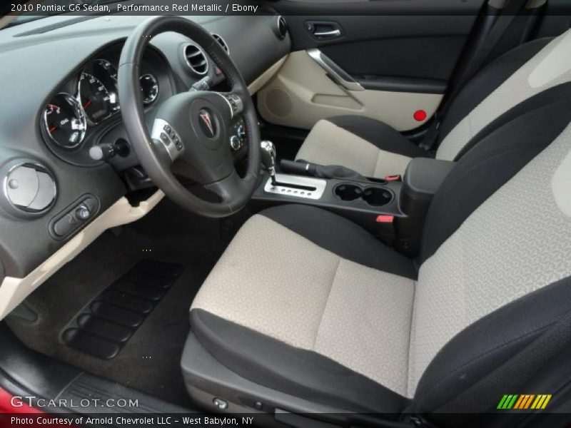 Performance Red Metallic / Ebony 2010 Pontiac G6 Sedan