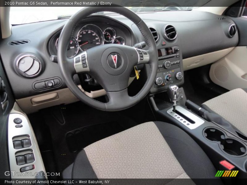 Performance Red Metallic / Ebony 2010 Pontiac G6 Sedan