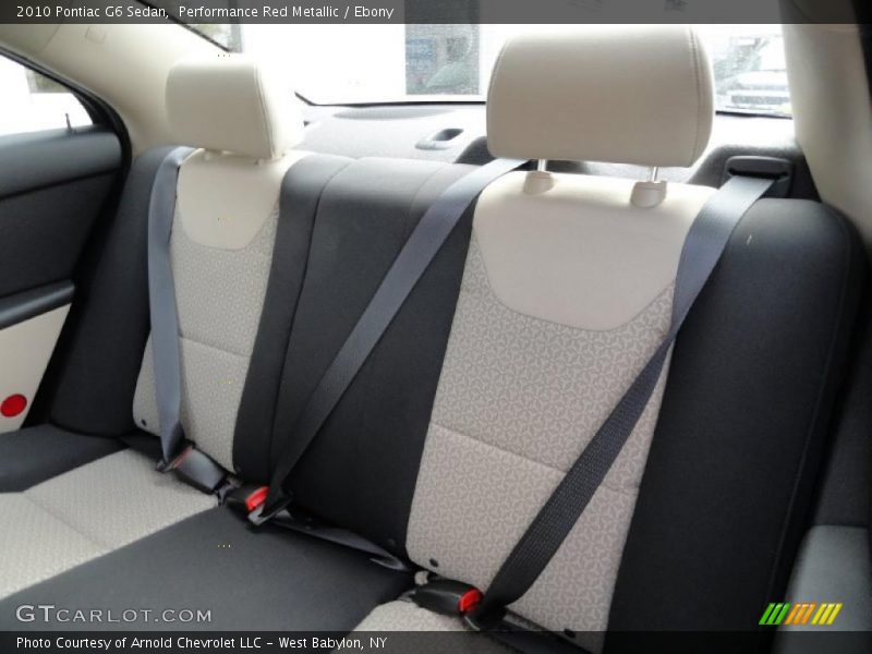 Performance Red Metallic / Ebony 2010 Pontiac G6 Sedan