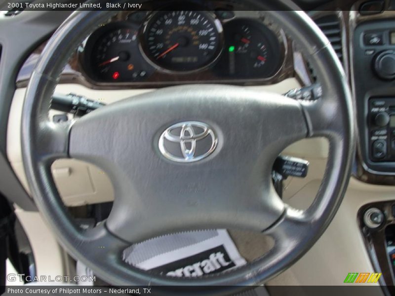 Black / Ivory 2001 Toyota Highlander Limited