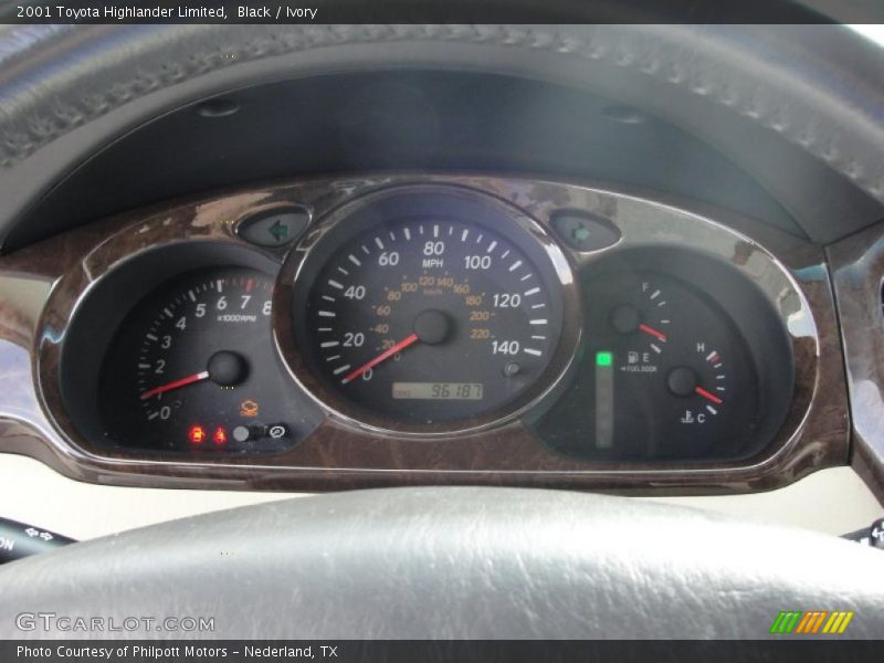  2001 Highlander Limited Limited Gauges