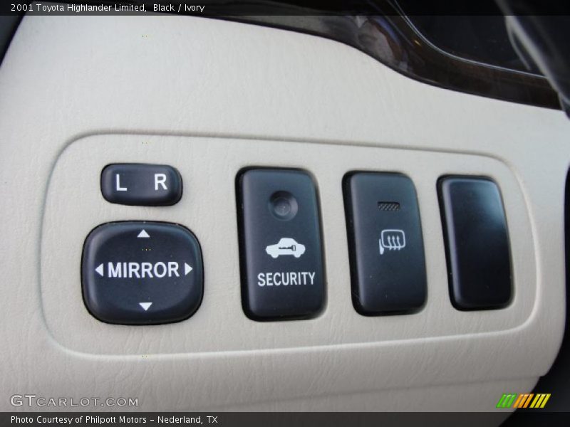 Controls of 2001 Highlander Limited
