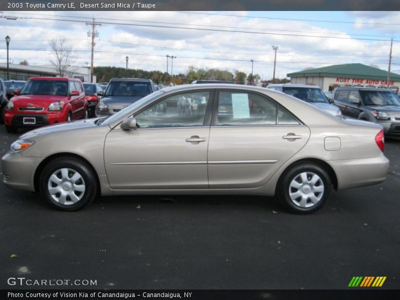 Desert Sand Mica / Taupe 2003 Toyota Camry LE