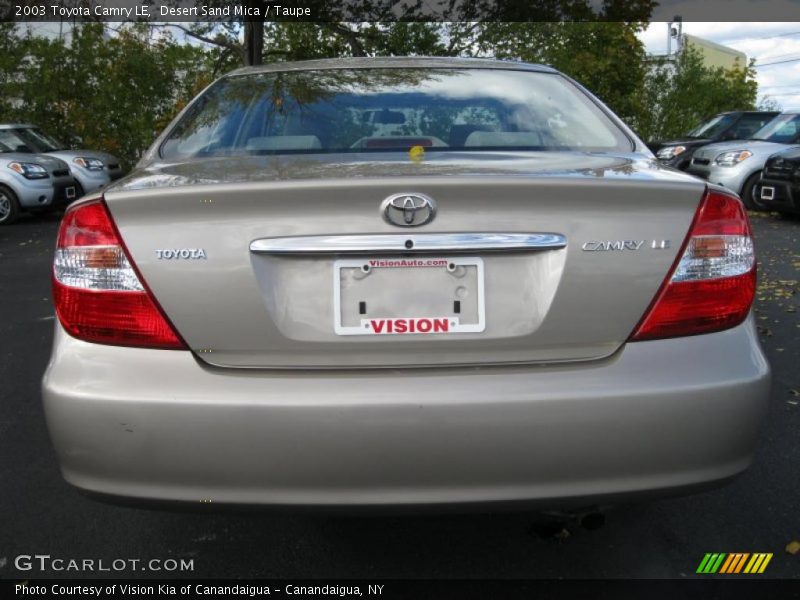 Desert Sand Mica / Taupe 2003 Toyota Camry LE
