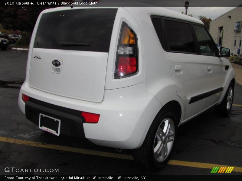 Clear White / Black Soul Logo Cloth 2010 Kia Soul +