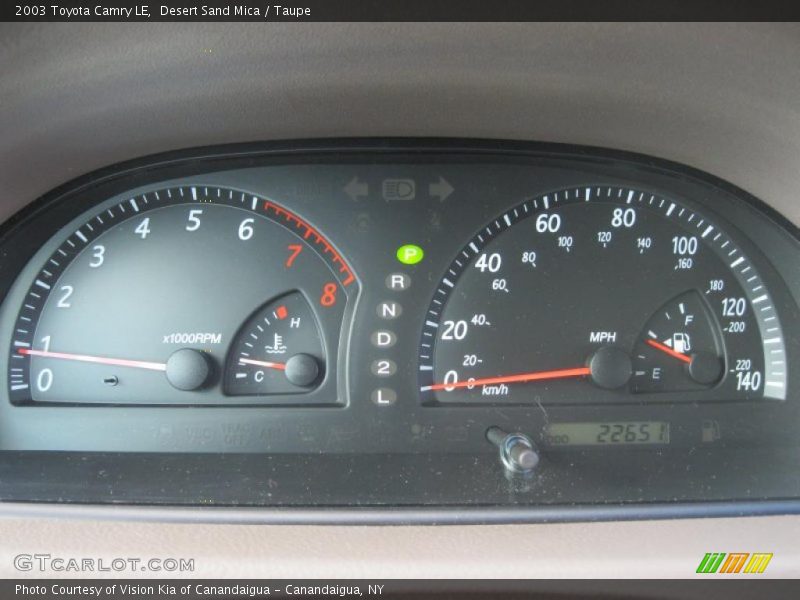  2003 Camry LE LE Gauges