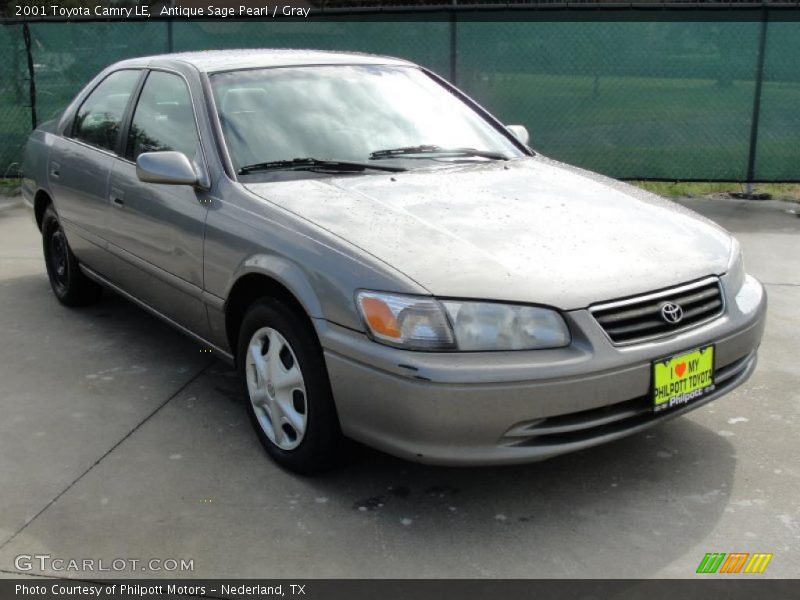 Antique Sage Pearl / Gray 2001 Toyota Camry LE