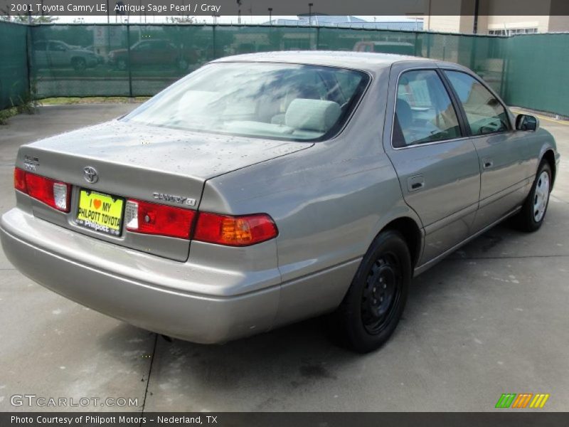 Antique Sage Pearl / Gray 2001 Toyota Camry LE