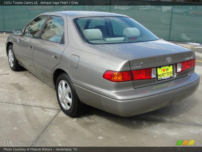 Antique Sage Pearl / Gray 2001 Toyota Camry LE