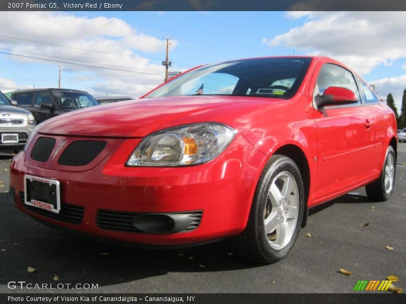 Victory Red / Ebony 2007 Pontiac G5