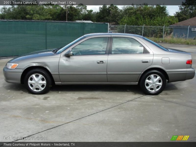 Antique Sage Pearl / Gray 2001 Toyota Camry LE