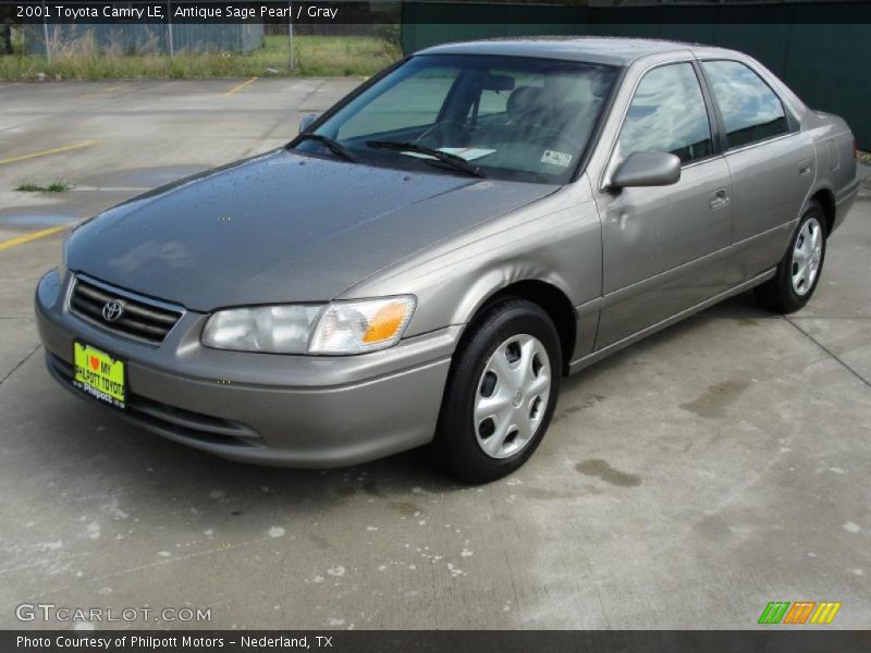Antique Sage Pearl / Gray 2001 Toyota Camry LE