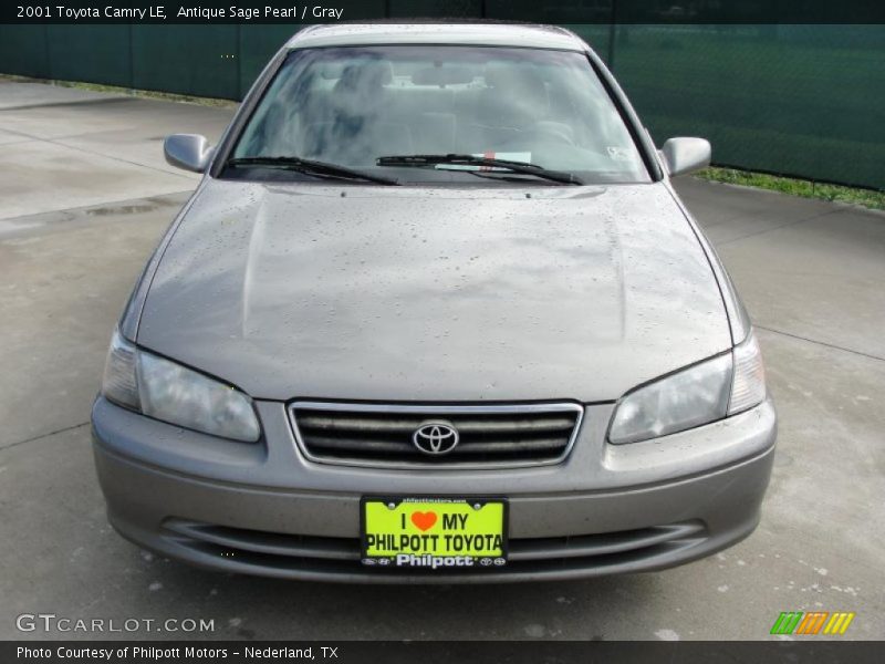 Antique Sage Pearl / Gray 2001 Toyota Camry LE