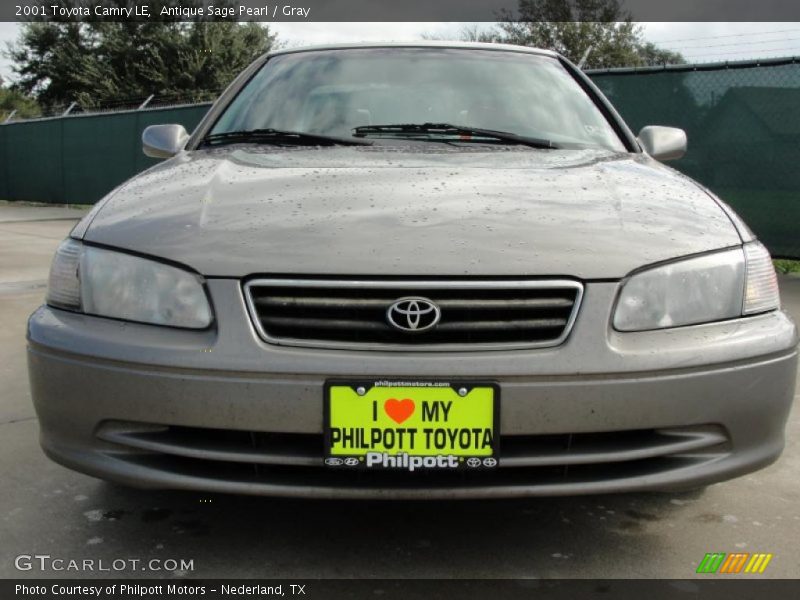 Antique Sage Pearl / Gray 2001 Toyota Camry LE