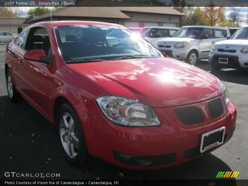 Victory Red / Ebony 2007 Pontiac G5