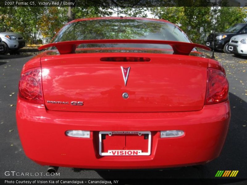 Victory Red / Ebony 2007 Pontiac G5