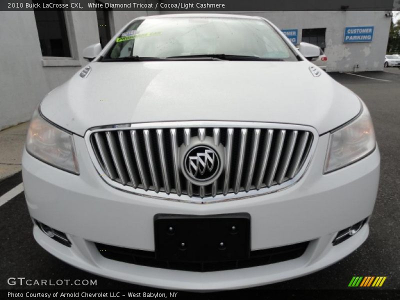 White Diamond Tricoat / Cocoa/Light Cashmere 2010 Buick LaCrosse CXL