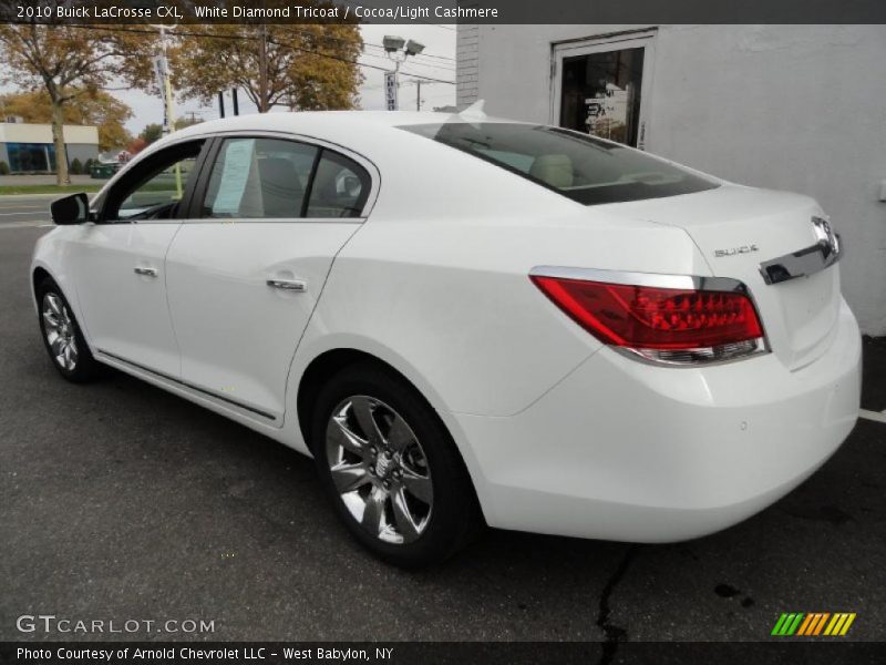 White Diamond Tricoat / Cocoa/Light Cashmere 2010 Buick LaCrosse CXL