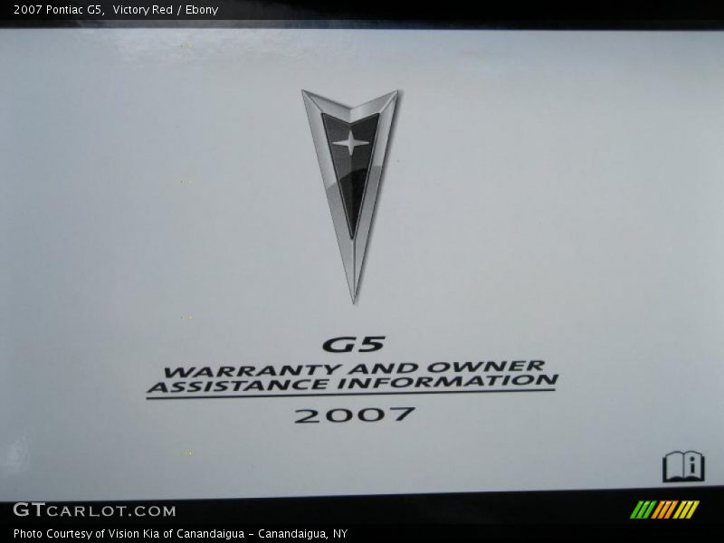 Victory Red / Ebony 2007 Pontiac G5