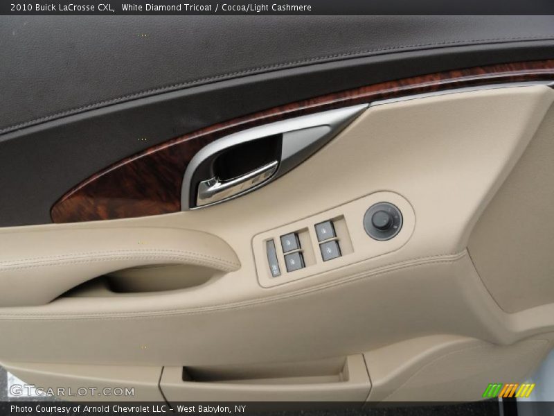 White Diamond Tricoat / Cocoa/Light Cashmere 2010 Buick LaCrosse CXL