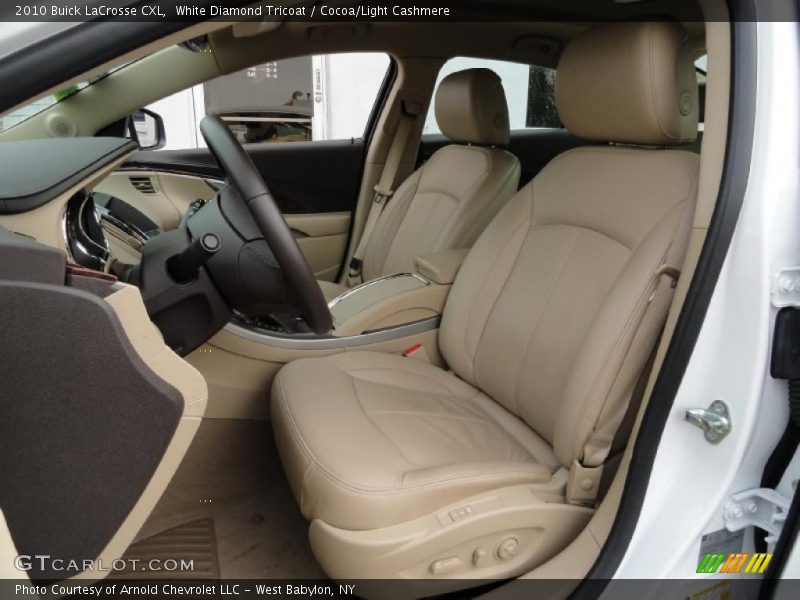 White Diamond Tricoat / Cocoa/Light Cashmere 2010 Buick LaCrosse CXL