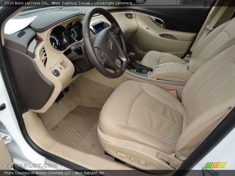 White Diamond Tricoat / Cocoa/Light Cashmere 2010 Buick LaCrosse CXL