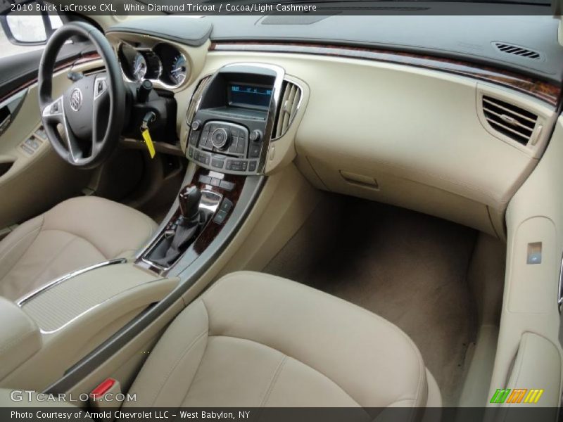 White Diamond Tricoat / Cocoa/Light Cashmere 2010 Buick LaCrosse CXL