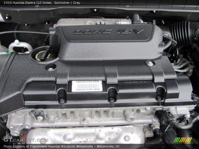 Quicksilver / Gray 2009 Hyundai Elantra GLS Sedan