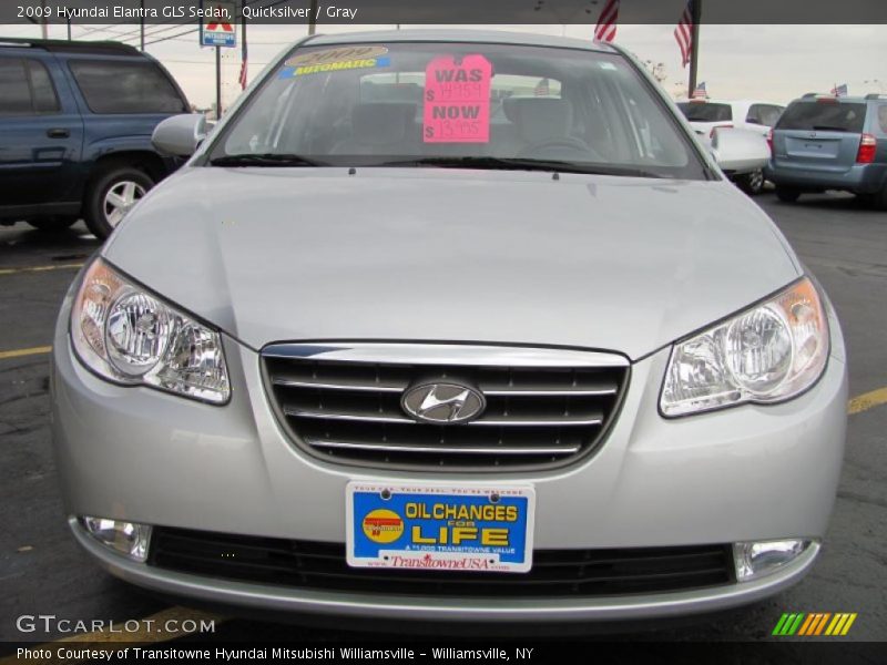 Quicksilver / Gray 2009 Hyundai Elantra GLS Sedan