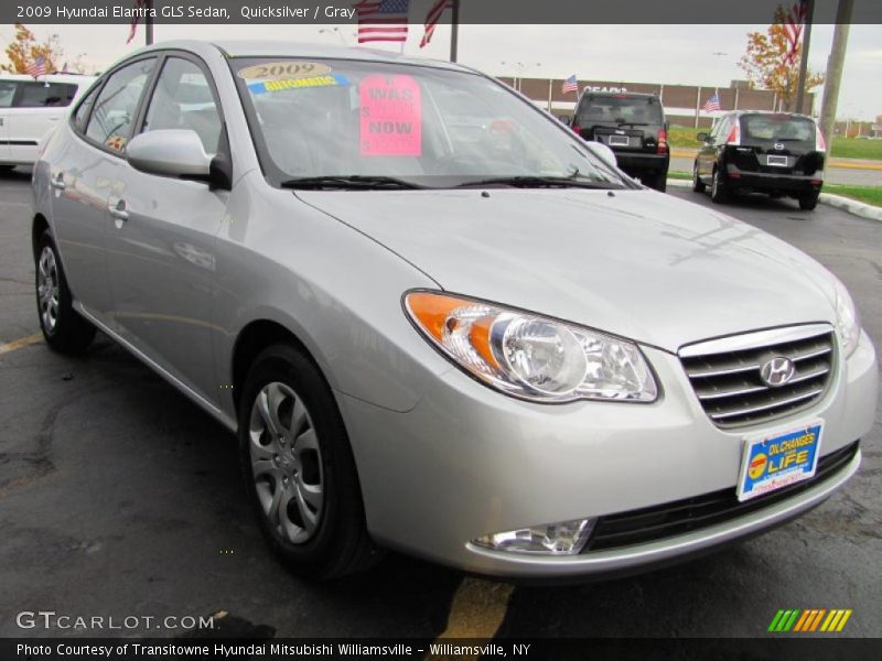 Quicksilver / Gray 2009 Hyundai Elantra GLS Sedan