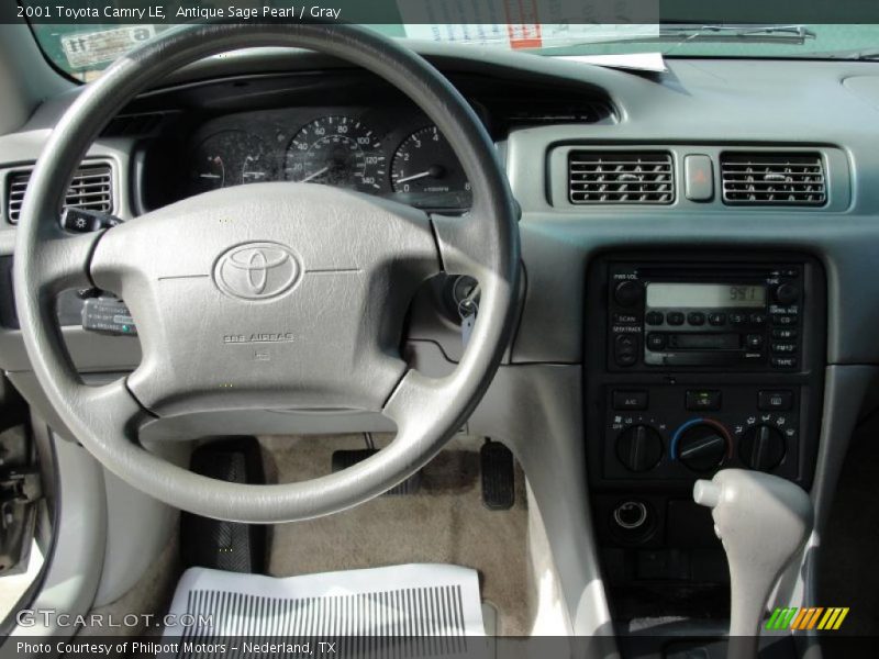 Antique Sage Pearl / Gray 2001 Toyota Camry LE