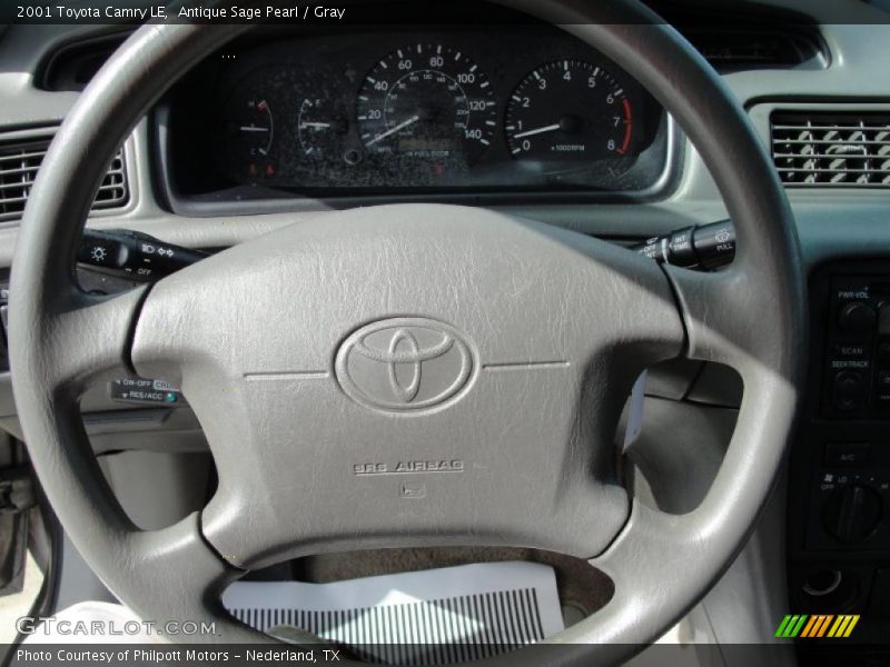 Antique Sage Pearl / Gray 2001 Toyota Camry LE
