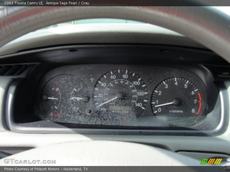 Antique Sage Pearl / Gray 2001 Toyota Camry LE