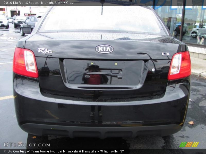 Midnight Black / Gray 2010 Kia Rio LX Sedan