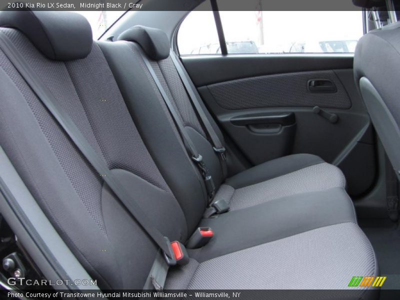 Midnight Black / Gray 2010 Kia Rio LX Sedan