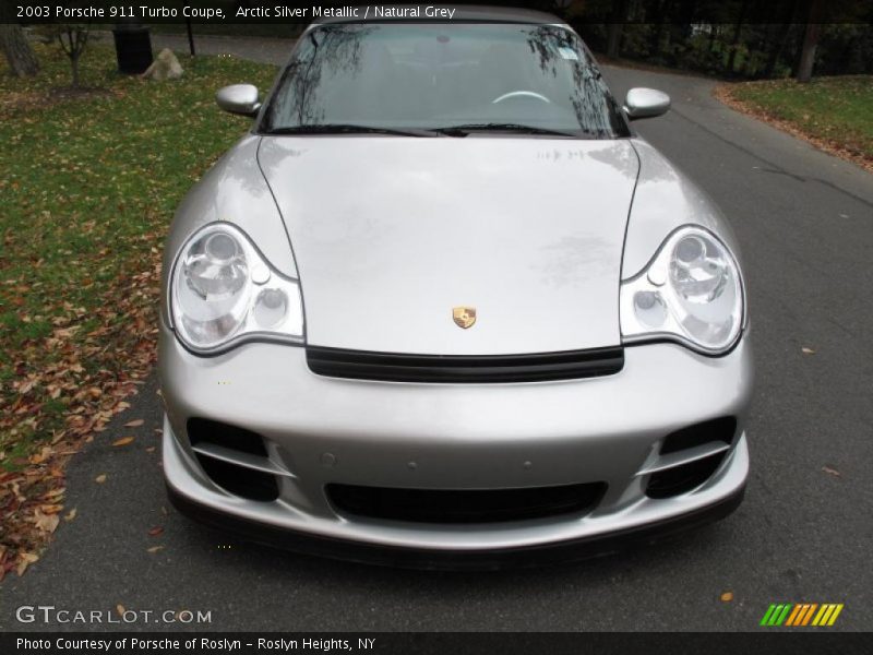 Arctic Silver Metallic / Natural Grey 2003 Porsche 911 Turbo Coupe