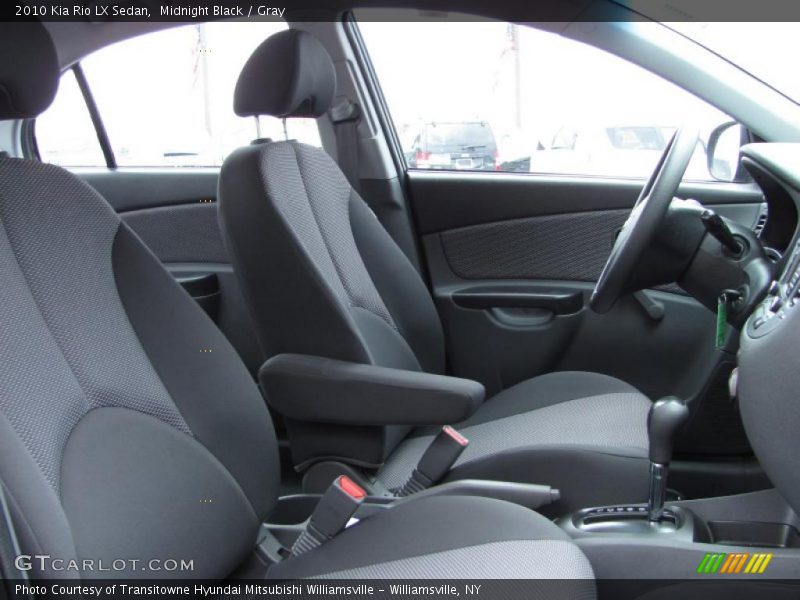 Midnight Black / Gray 2010 Kia Rio LX Sedan